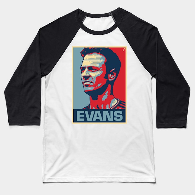 Evans Baseball T-Shirt by DAFTFISH
